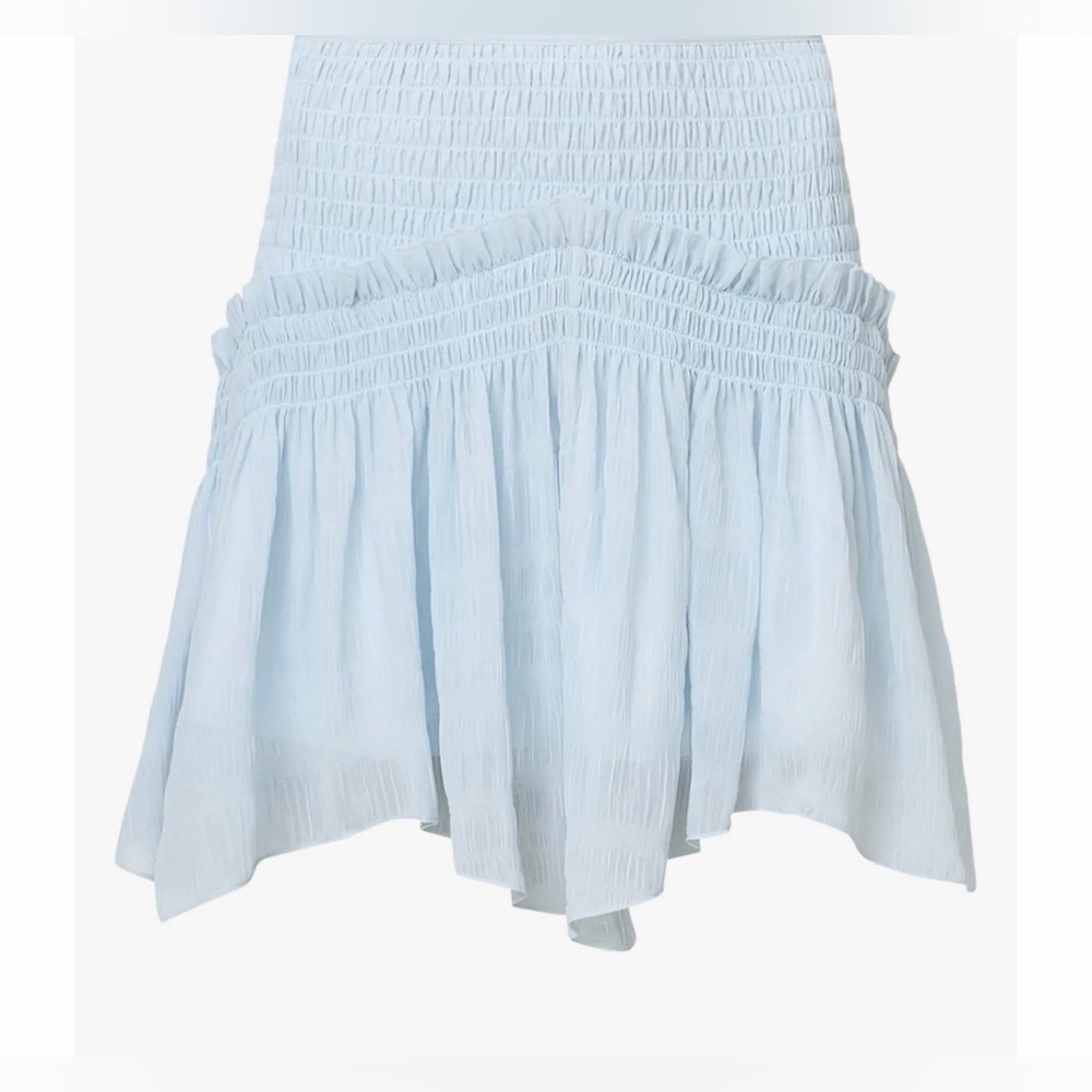 All Saints Asymmetrical Light Blue Skirt